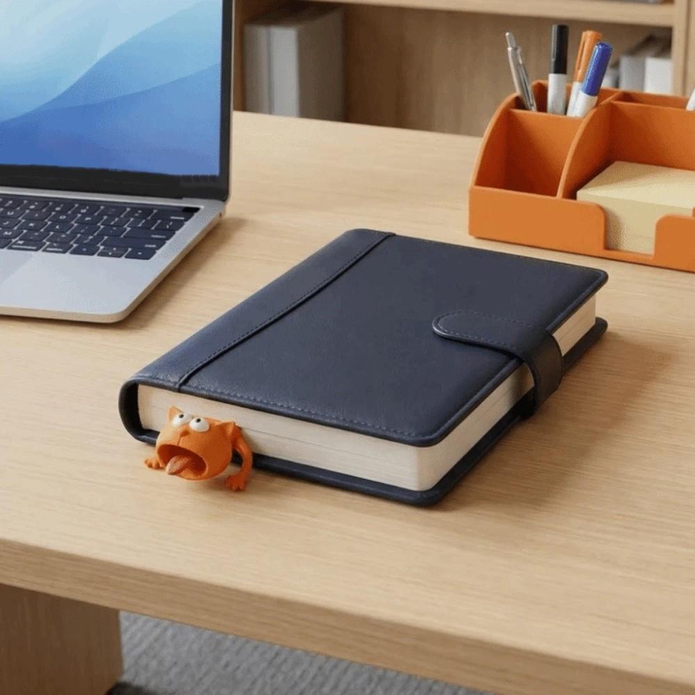Забавная 3D закладка-клипса для книги в виде кота, читающего книгу, креативная закладка-ленивец, школьная