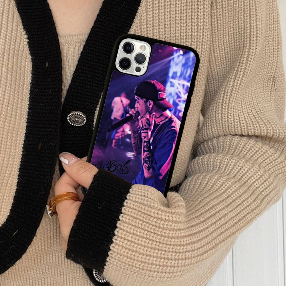 Чехол для телефона Emo Rapper Lil Peep для iPhone 17 16 Pro Max 11 12 13 14 15 Жесткий PC+TPU Задняя крышка с подставкой