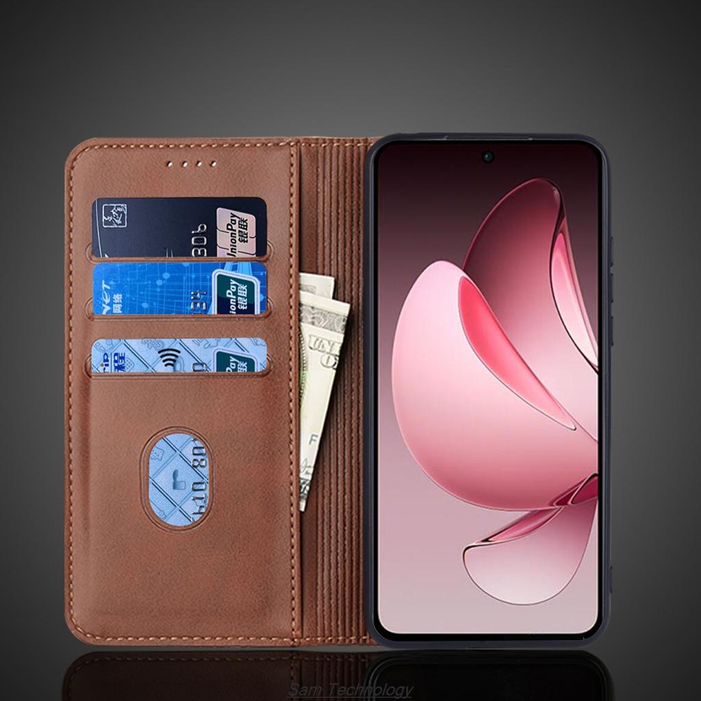 Магнитное притяжение Кожаный чехол для OPPO Reno 13F / Reno13 F 4G 5G Кобура Чехол-книжка Чехол Кошелек Сумки для телефона Capa Fundas Coque