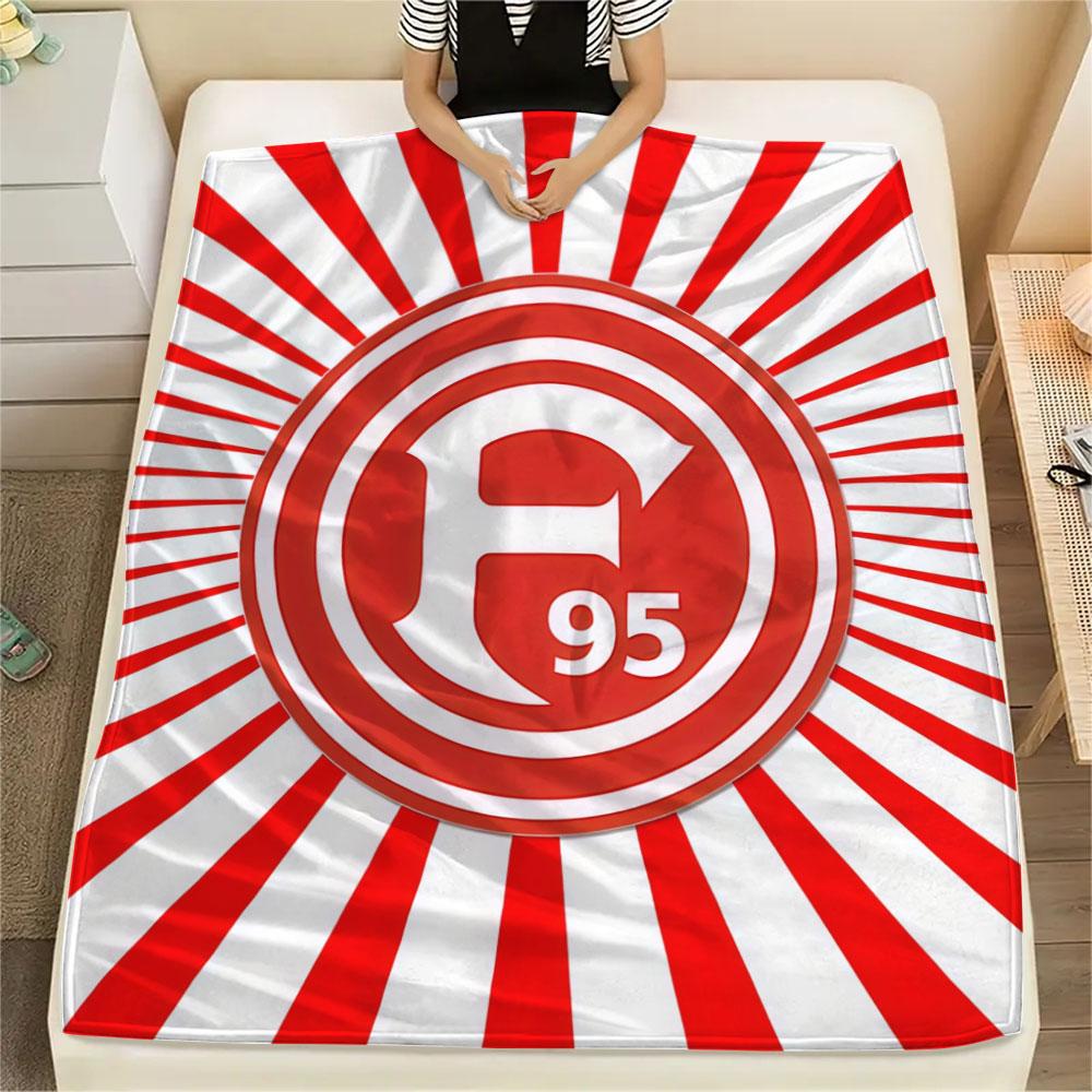 Fortuna Düsseldorf logo FlAannel Blanket, High quality Comfortable for All Seasons, Home Decor, Warmth and Comfort