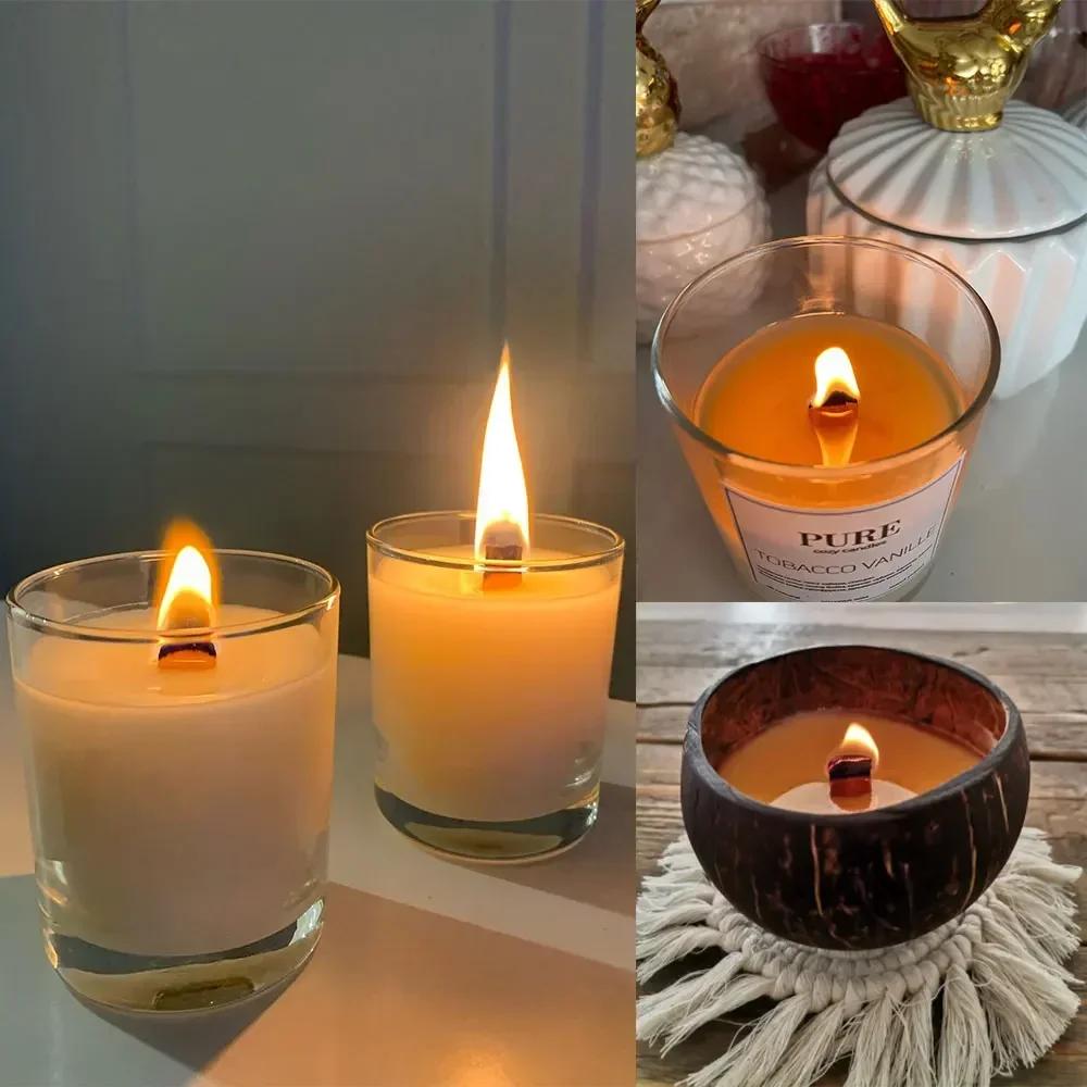 Набор лент Наклейки Силиконовые формы для свечей Аксессуары Принадлежности для изготовления свечей Двусторонний художественный фитиль 100 - 400 шт. Пенопластовые фитили