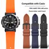 Для спортивных часов Casio для альпинизма PRG-650Y/PRG-600 PRW-6600Y/GA2000/2200 Модифицированный фторкаучуковый ремешок для часов Мужская резиновая цепочка