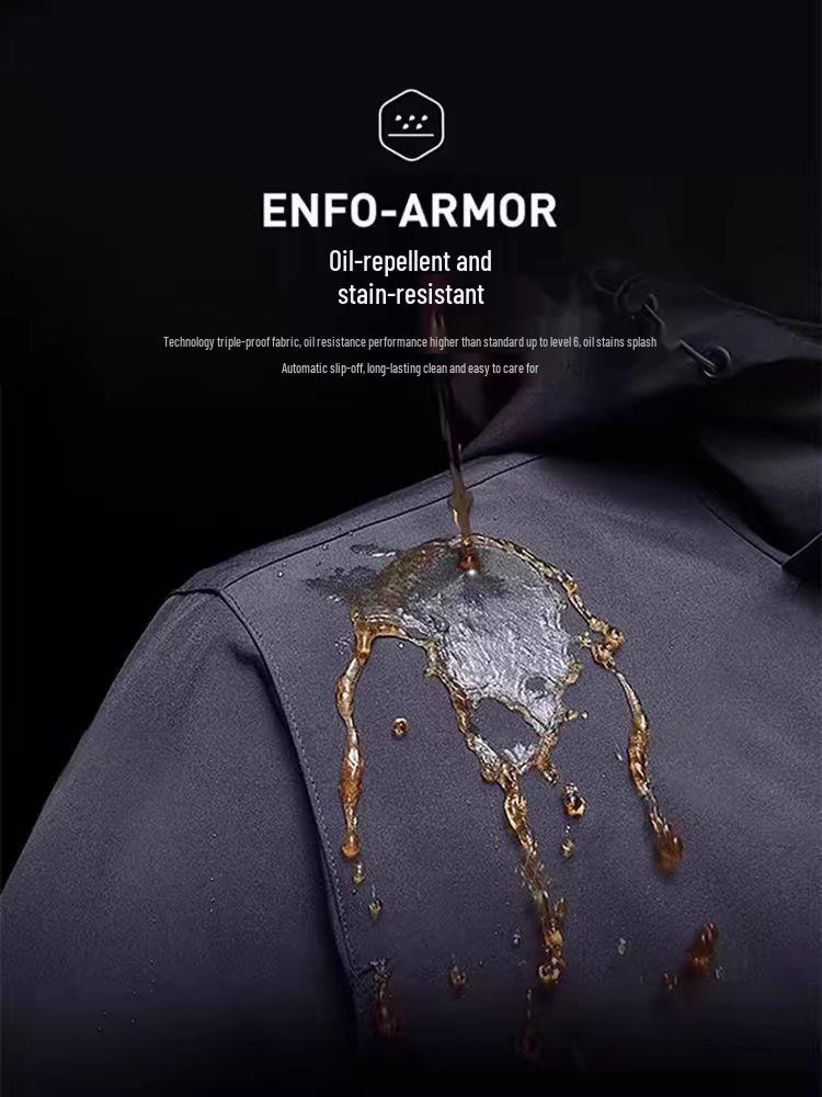 Men's Waterproof UV-Protection Spring/Autumn Windbreaker, 100% Polyester – Essential for Tibet