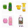 Cozy Cartoon Kids' Anti-Kick Sleeping Bag with Animal Pillow