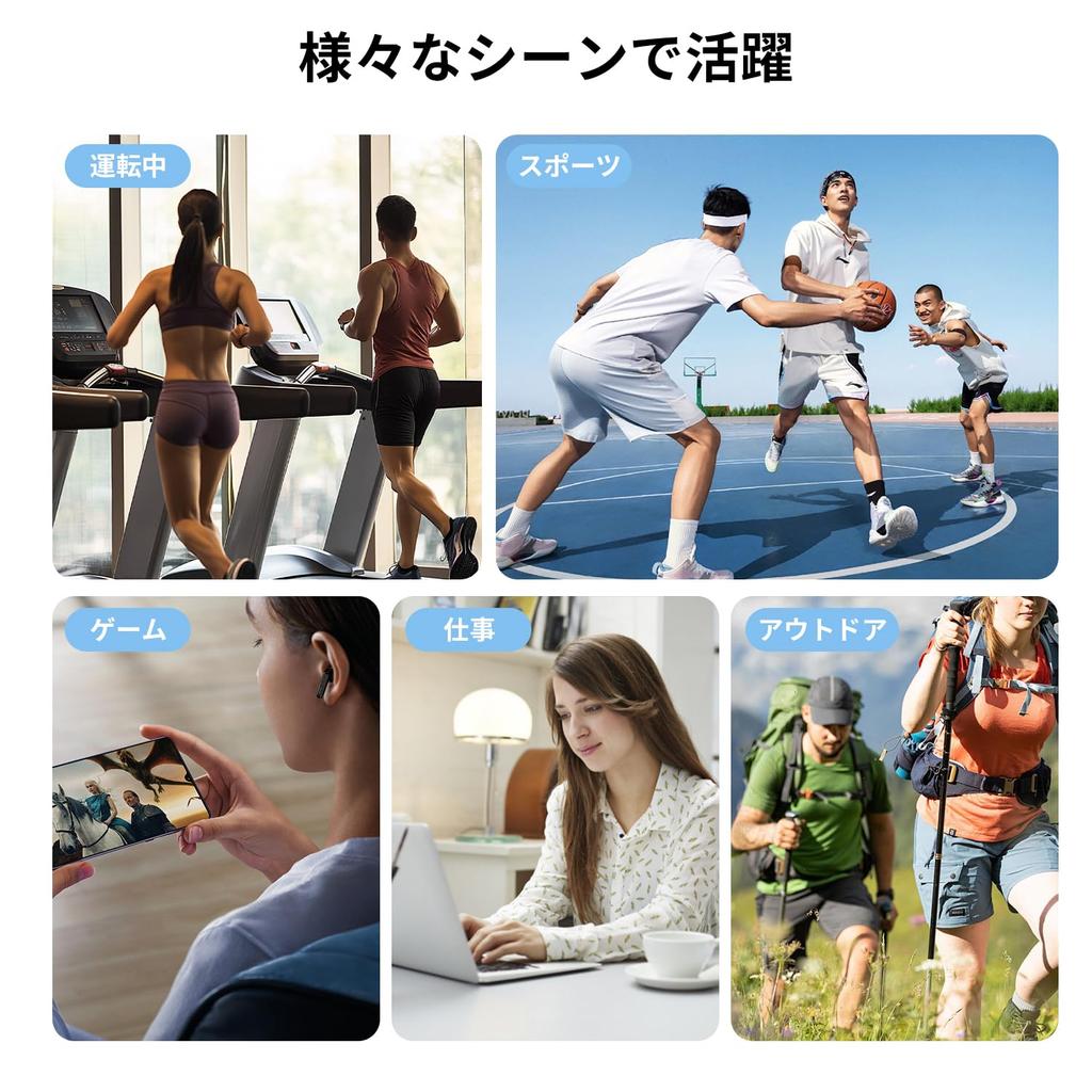 Wireless Bluetooth Earbuds with Noise LED Battery Level Automatic Bluetooth Fast Sound Compatible with Perfect for Business Delivery and Calling ENC,