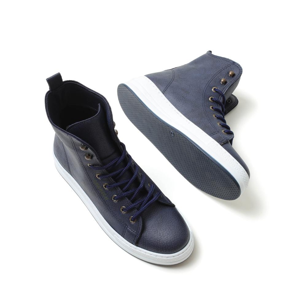 Chekich Men Footwear Boots for Men Navy Blue Color Faux Leather Laces Model Vulcanized Material Winter Season Shoes Ankle Warm Wedding CH055