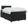 Boxspring Bed with Mattress Black 120 x 190 cm Velvet