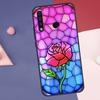 Stained Glass Rose Galaxys Case For Huawei Nova Y60 Y90 Y70 Y61 Y91 Y72 Y73 12s 12i 11i 8i 9 10 SE P30 P40 Lite P60 Pro