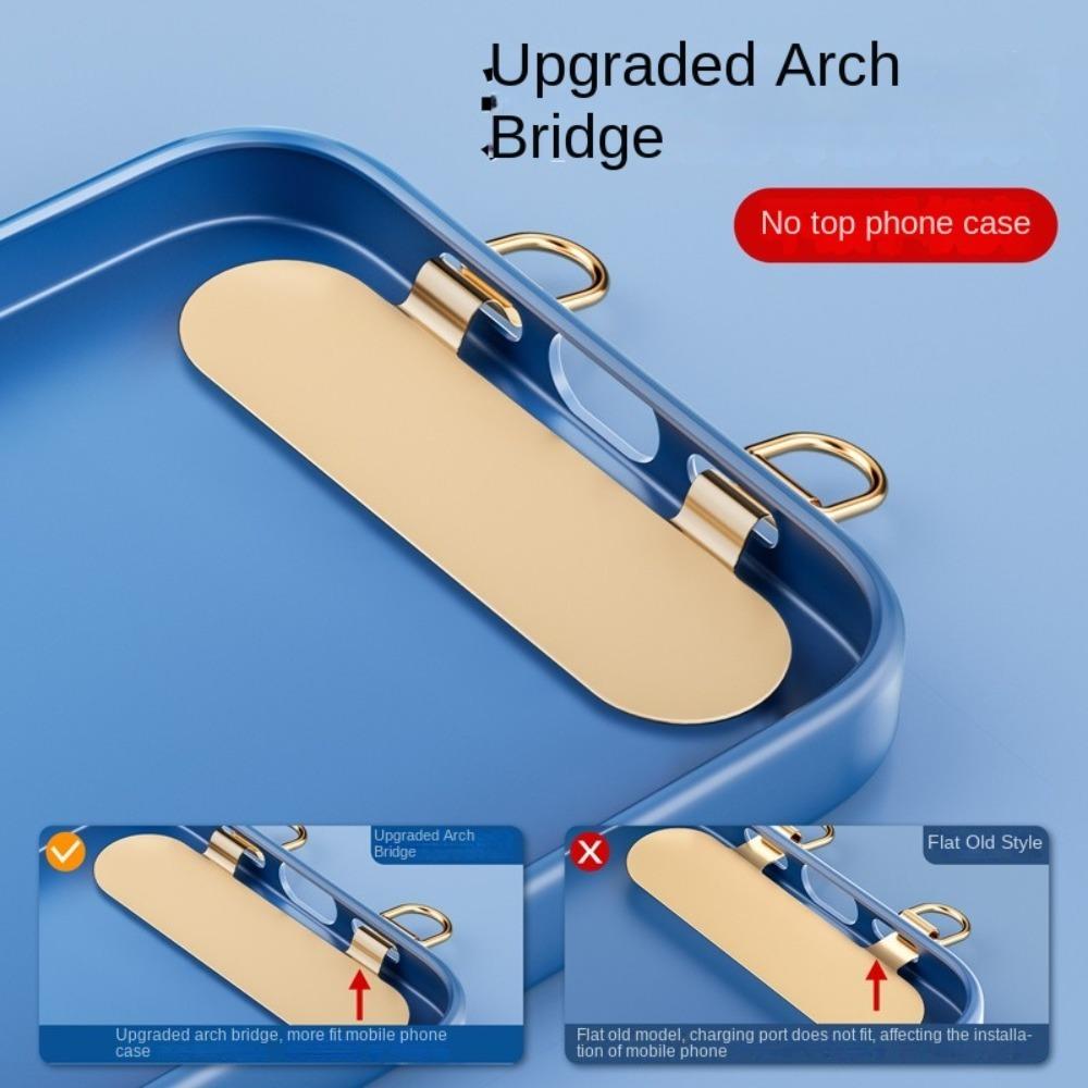 Ultra-thin Metal Gasket Stainless Steel Phone Lanyard Connecter Hanging Cord Tether Tabs Connect