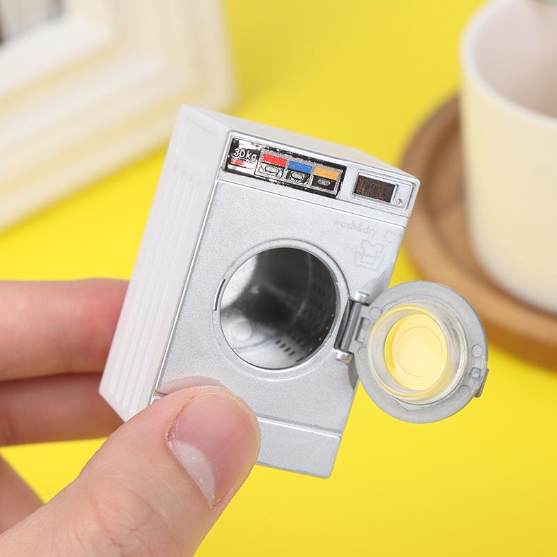 1:12 Dollhouse Miniature Washing Machine Drum Washer Home Appliance Laundry Dollhouse Furniture Decor Toy