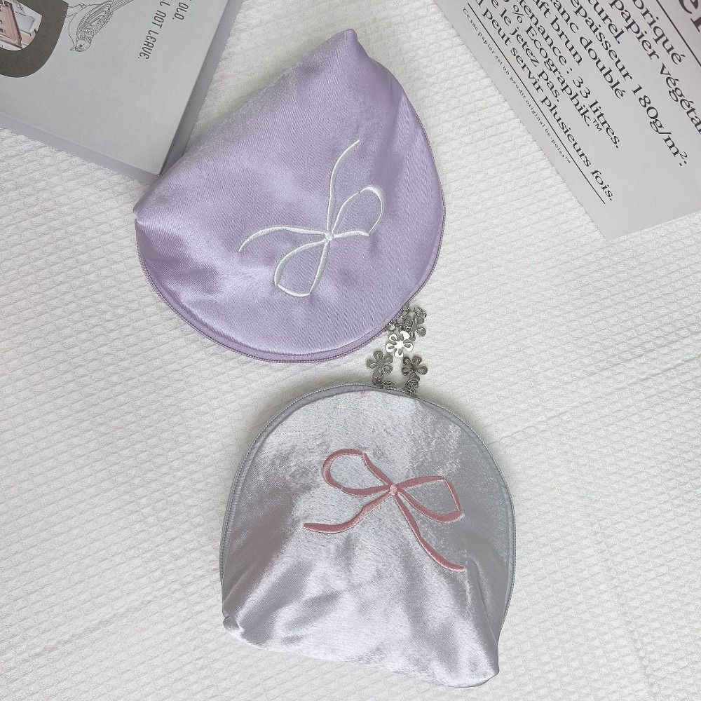 Bowknot Bow Purse Korean Style Cosmetic Bag Square Sanitary Napkin Storage Bag  Girls