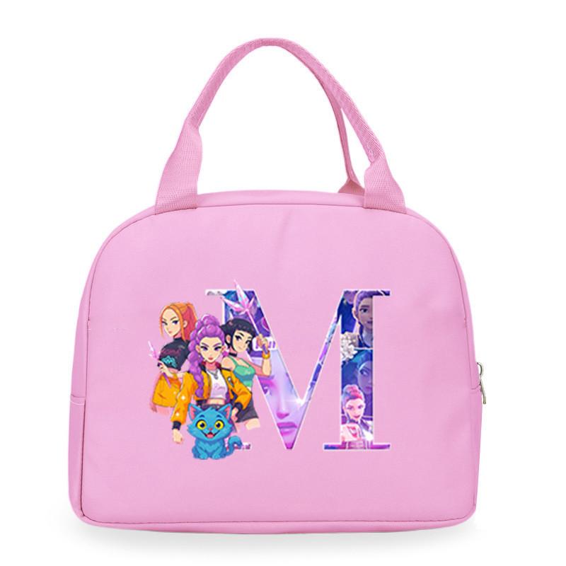 Детские Девочки Kpop Руми Зои Мира Дерпи Саджабойс С Принтом Студенческие Водонепроницаемые Сумки для Еды Ланч-бокса Повседневные Сумки
