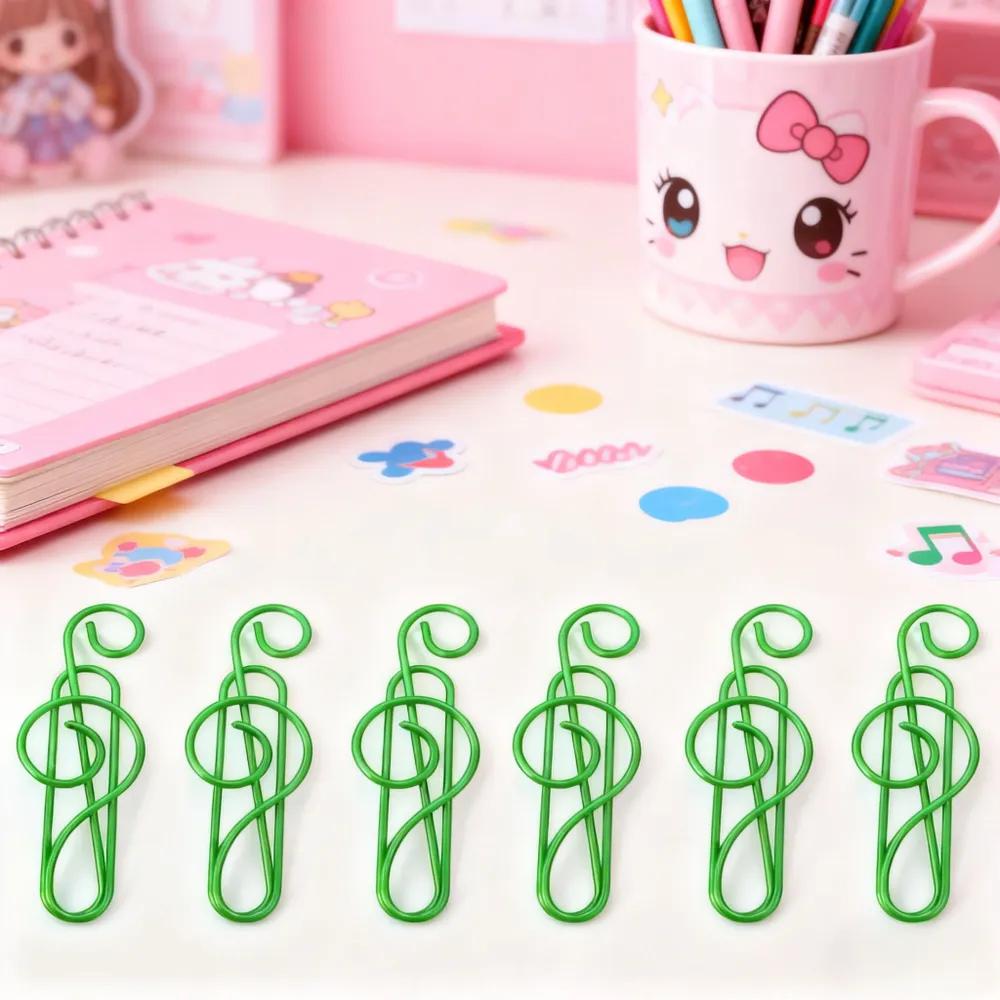 Violin key paperclips, 10 pcs / set of curly paperclips
