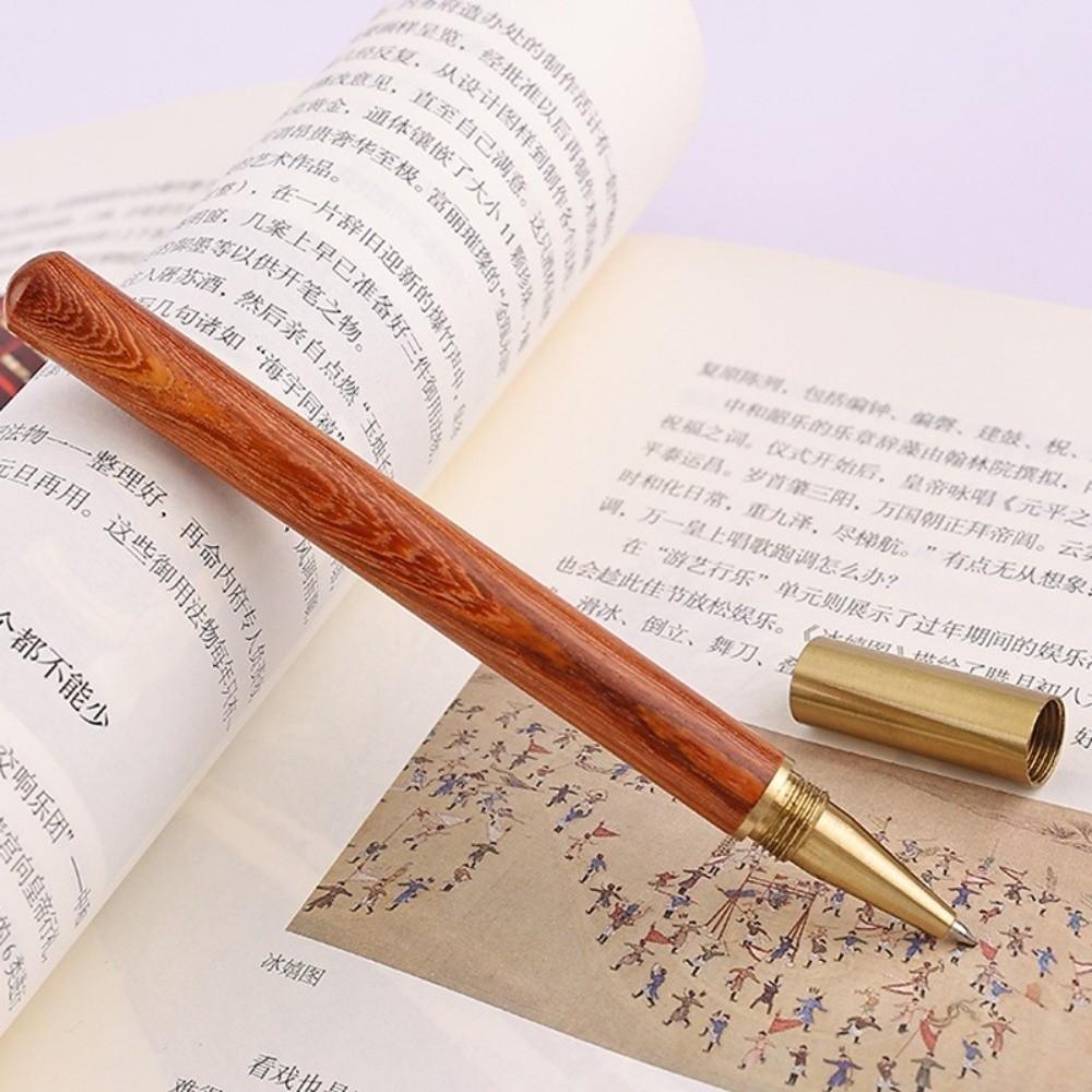 0.5mm Tip Ballpoint Pen Wooden Signature Pen Vintage Writing Pen  Stationery Gift