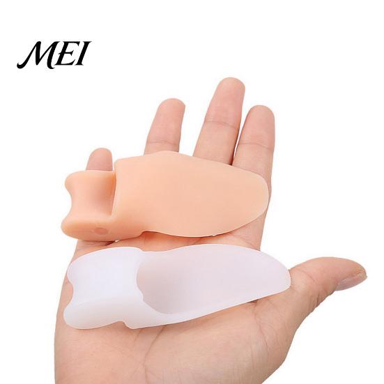 Toe Cushion Separator 2PCS Gel Separator, Hallux Valgus Correction And Overlapping SEBS Silicone Foot Care Corrector, Ultra-Thin Comfortable