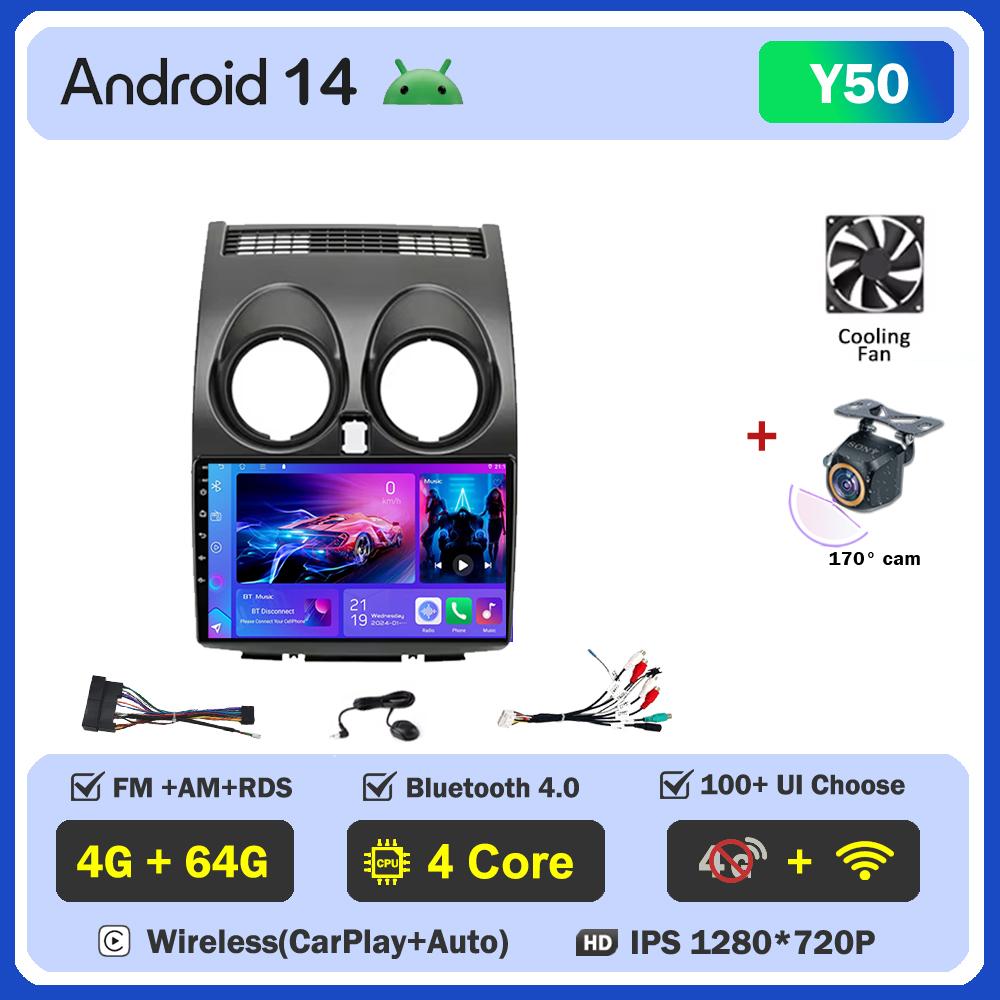 2din Android Автомагнитола Для Nissan Qashqai J10 2006-2013 Авторадио Мультимедийный Плеер Авторадио Carplay Навигация Стерео Wi-Fi