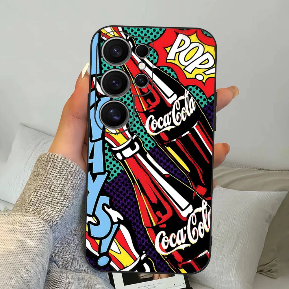Чехол для телефона Hot C-Coca Drinks C-Cola для Samsung S 24 Fe 25 Ultra Plus 20 Lite 21 30 22 23 24 22 Ultra 5G Fundas