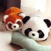 Adorable Realistic Panda Plush Toy Cuddly Reversible Raccoon Stuffed Animal