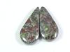 26Cts. НАТУРАЛЬНАЯ ДРАКОНОВАЯ ЯШМА ПАРА ГРУШЕВЫХ КАБОШОНОВ, ДРАГОЦЕННЫЙ КАМЕНЬ 12X26X05 ММ SK-408