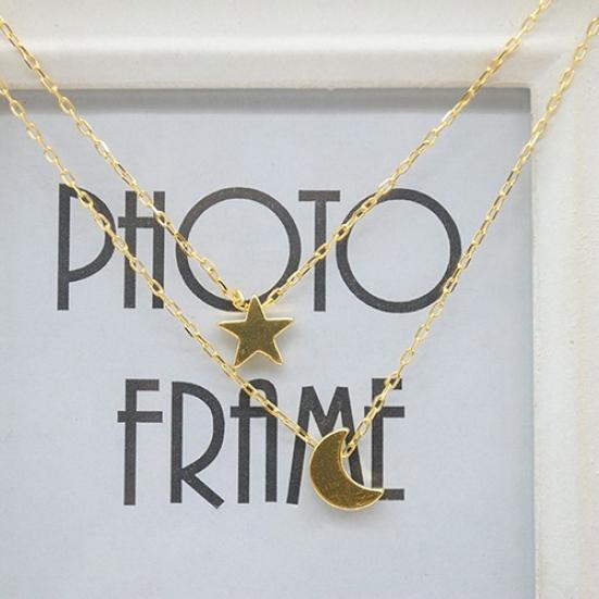 Женское сексуальное двухслойное вертикальное подвесное ожерелье со звездой и луной