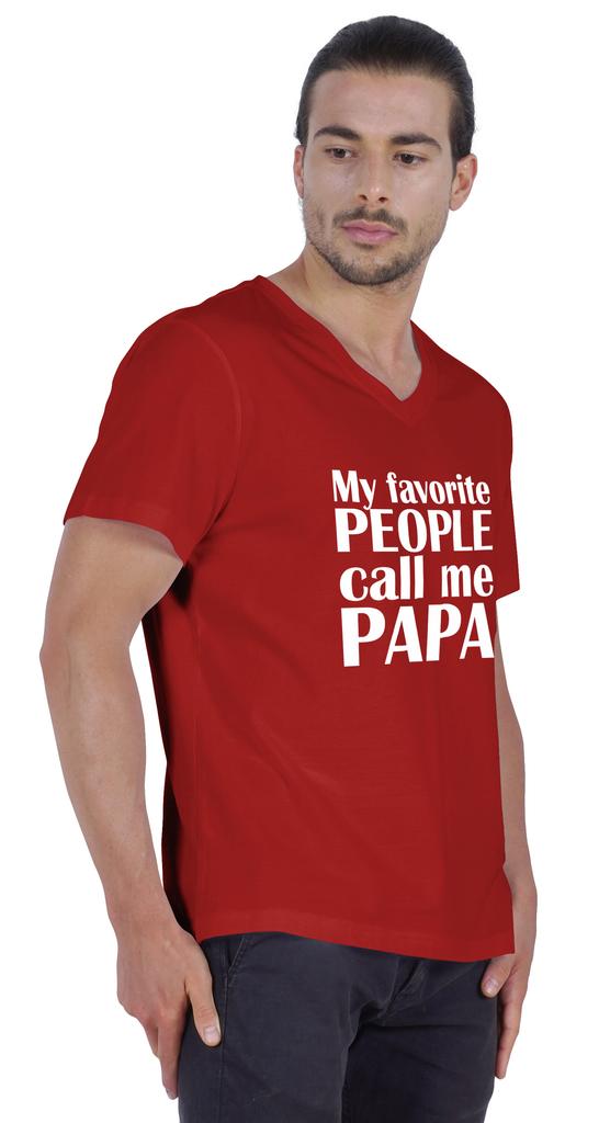 Inkmeso Мужская футболка Мои любимые люди называют меня папой Футболка с надписью «Письмо» в подарок папе Футболка для гордого папы и