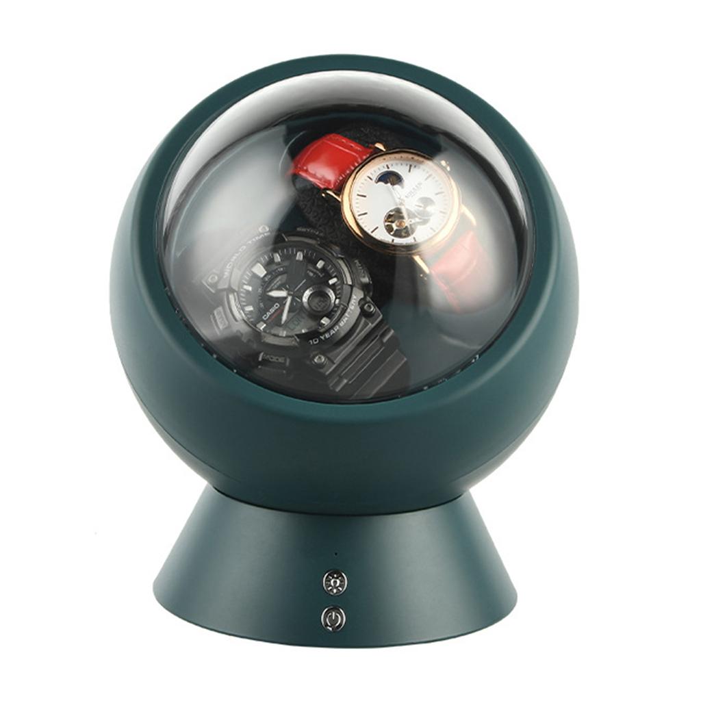 Двойные заводные устройства для автоматических часов, бесшумный мотор, механические часы, вращающаяся подставка, коробка для декора рабочего стола, USB-кабель/батарея