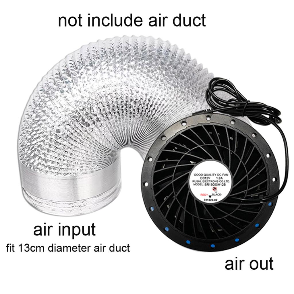 Простой в установке Высокоэффективный Канальный Вентилятор Низкий Уровень Шума 12В Для Дома Кухни Быстрая Вентиляция Воздуха в Малых Помещениях