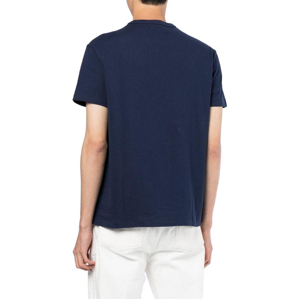 Polo Ralph Lauren SS23 Solid Logo Embroidered Crew Neck Short Sleeve T Shirt Men T Shirt Navy-Blue 710811284-003