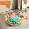 Высококачественная коробка для хранения закусок, вращающаяся на 360 градусов, прозрачная, для конфет и сухофруктов, поднос для закусок, настольный декор.
