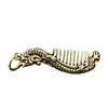 Dragon Head Coil Pendant Hip-Hop Necklace with Fashionable Haircut Comb