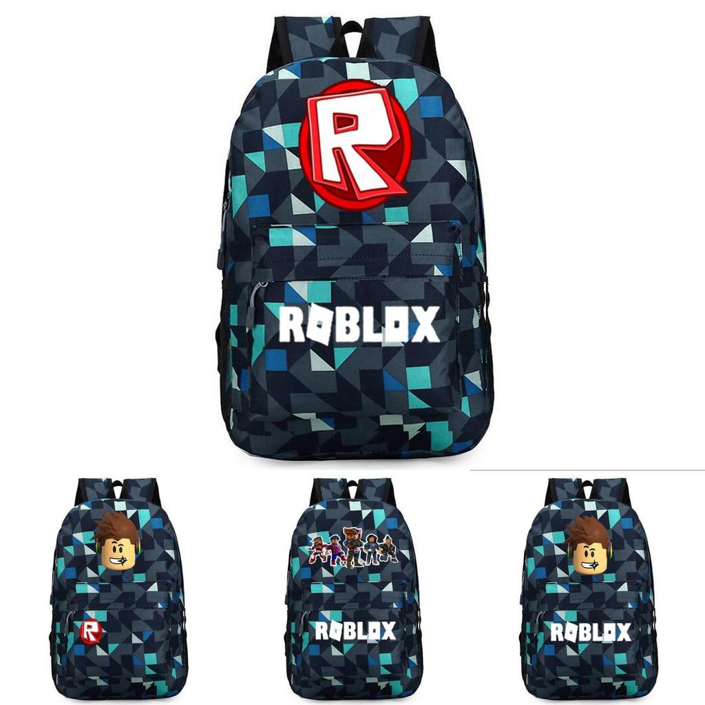 Стильный рюкзак Roblox для детей с ярким мультяшным рисунком и большим объемом