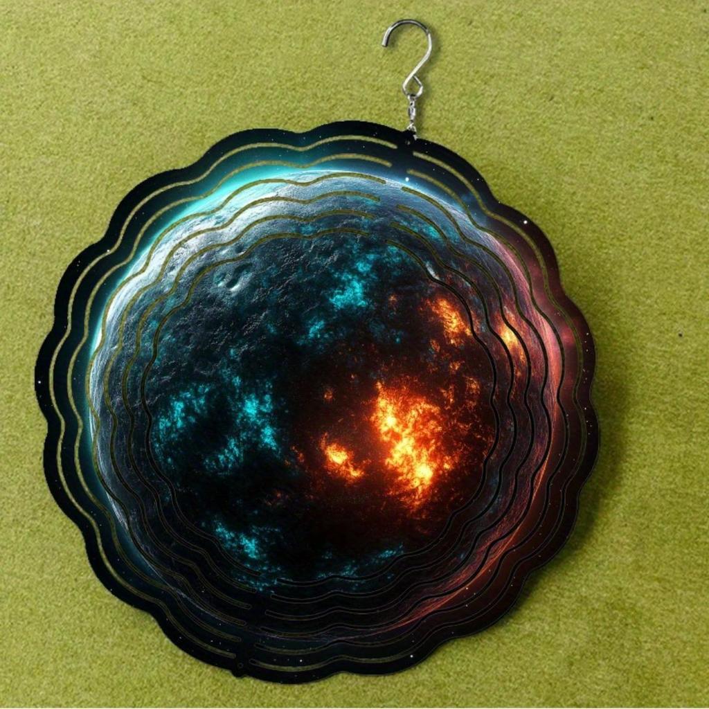 10 Inch Hanging Wind Spinner for Outdoor Decor Rotating Hook Garden Balcony Ornament Artistic Design Spring Summer Gift for Friends Family