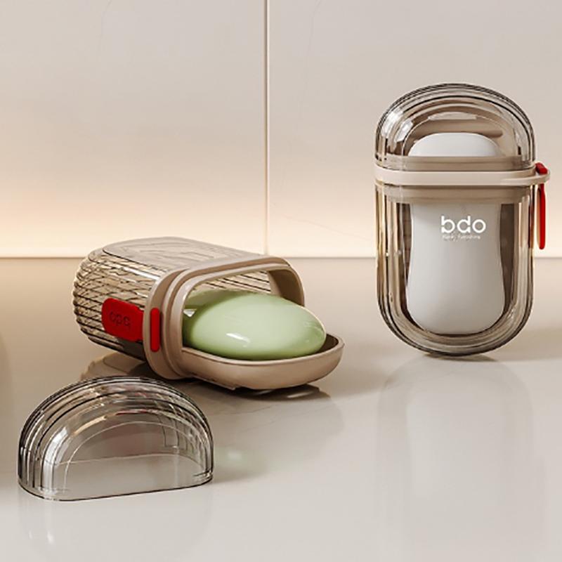 Portable Soap Dish Sealed Storage Box Waterproof Travel Home Bathroom Soap Box