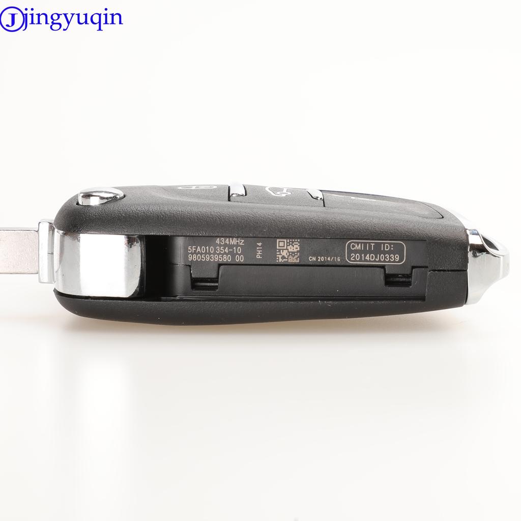 Jingyuqin CE0536 модифицированный выкидной корпус дистанционного ключа для Peugeot 307 408 308 для Citroen C-Triomphe C-Quatre C3 C4L C5