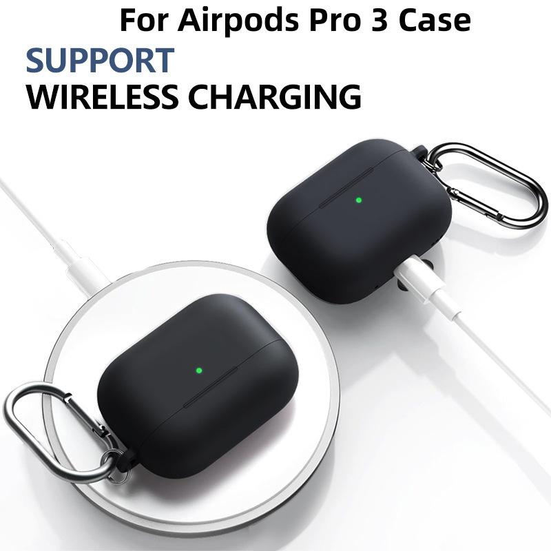 Силиконовый чехол для AirPods Pro 3 Прозрачный Мягкий ТПУ Чехол для наушников Противоударный Защитный чехол-накладка для AirPods Pro 3 Чехол для наушников