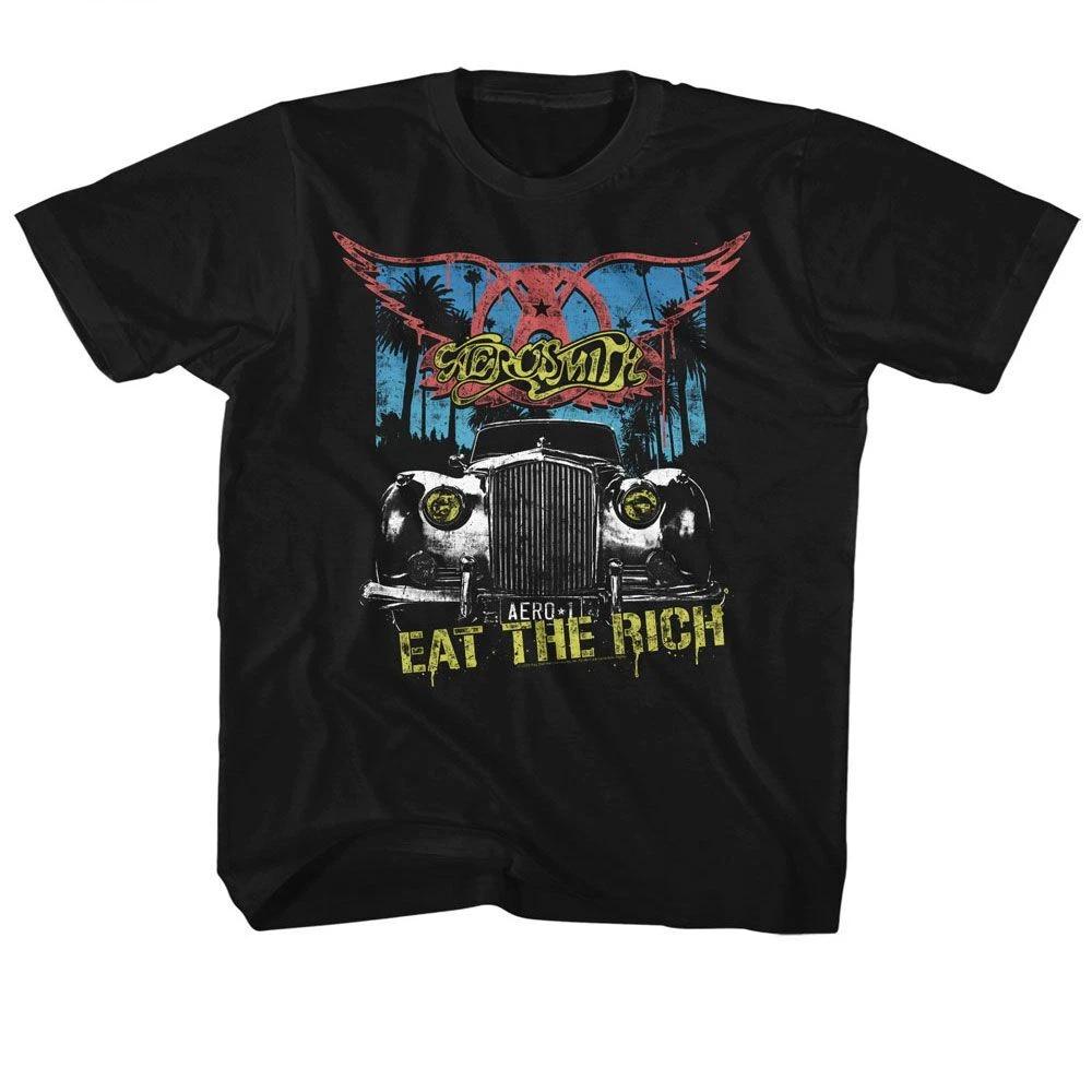 Aerosmith Eat The Rich Car Music  Children's T-shirt