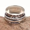 Silver Spinner Ring For Women Four Spinner Ring Fidget Silver Jewelry Ring"10"