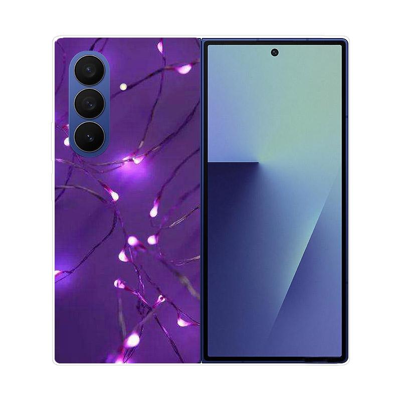 Прозрачный складной чехол для телефона Samsung Galaxy Z Fold 6 7 Прозрачная ударопрочная жесткая крышка из ПК для Samsung Z Fold7 Fold6 Чехол Capa