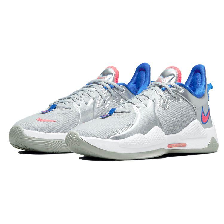 Nike Мужские кроссовки PG 5 Clippers Silver Metallic-Silver Hyper-Royal CW3143-005