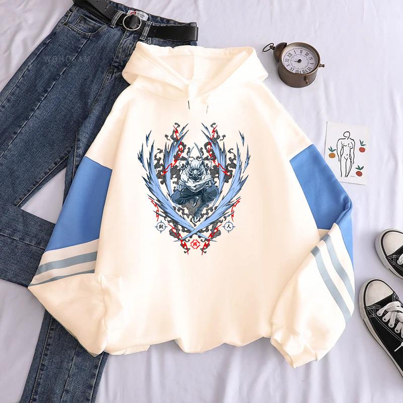 Hashibira Inosuke Demon Slayer Graphic Hoodies For Men Women Clothing Manga Hoodie Fall Fleece Long Sleeves Loose Sweatshirt