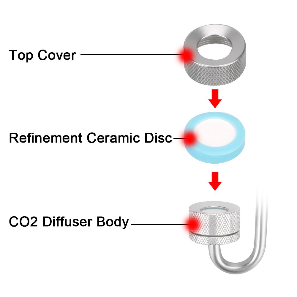 CO2 Generato With Suction Cup Fish Tank Bubble Atomizer Aquarium Accessoires For Aquatic Plant Growth Aquarium CO2 Diffuser