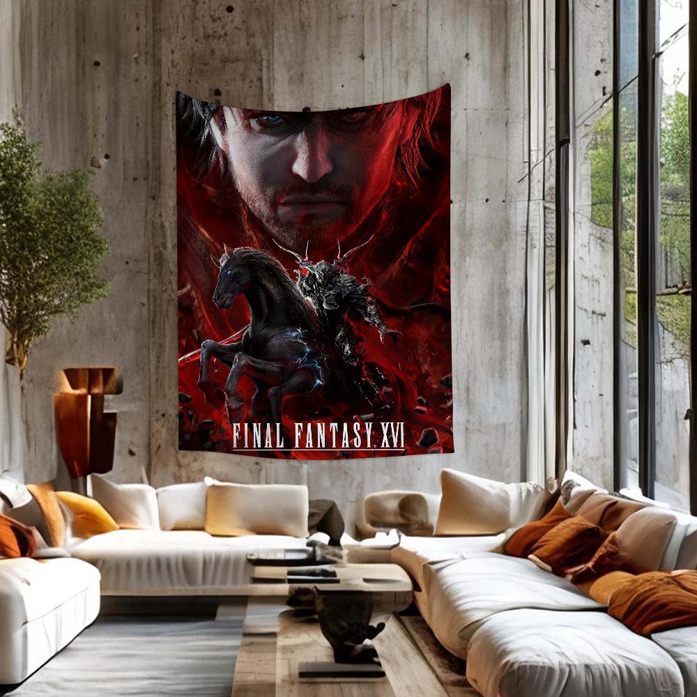 Game Final FFantasy Vii Cartoon Tapestry Bohemian Wall Tapestries Mandala Wall Hanging Sheets