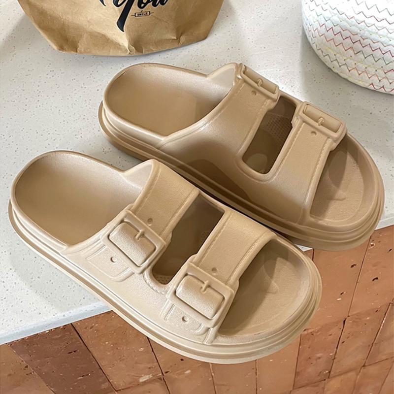 EVA Толстая подошва Простые ажурные дышащие нескользящие женские сандалии 2024новые модные повседневные универсальные женские тапочки летнее время