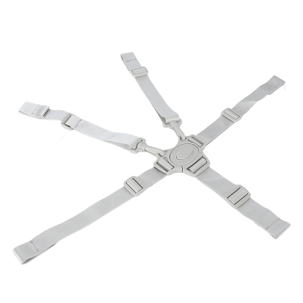 High Chair Straps Adjustable 5 Point Harness Baby Safety Strap Belt with Buckle for Stroller Pushchair