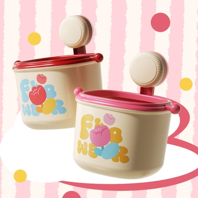 Портативное настольное мусорное ведро с присоской, настенное мусорное ведро, корзина для полотенец для умывания лица для стола, ванной комнаты и кухни