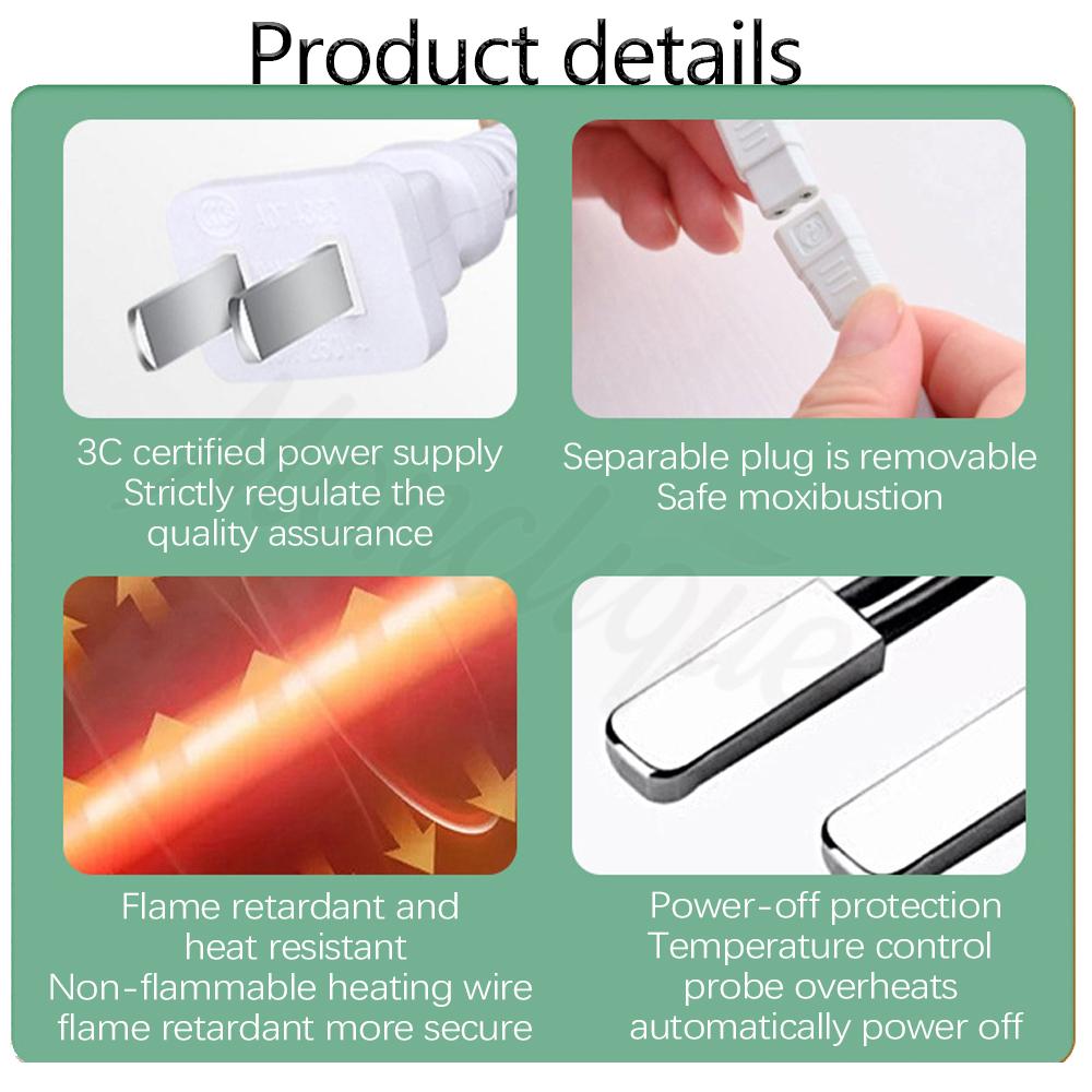 Super Big Moxibustion Leg Massager Electric Moxa Mugwort Foot Boots Timing Heating All Wrapped with Remote Control Hot Compress