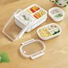 Коробка для ланча Bento с отделением для фруктов, пригодная для использования в микроволновой печи, переносная, герметичная, для работы и студентов, для свежего обеда