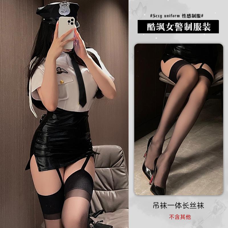 Xian Yi Хэллоуин Сексуальное нижнее белье Сексуальные обтягивающие бедра Стюардесса Униформа Страсть Свободный Полицейский Костюм 314