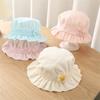 Cotton Baby Bucket Hat UV Protection Beach Cap Cute Panama Hat Toddler
