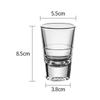 Drinking Glasses Set of 6 Water Glass Cups Beer Glasses 80ml 120ml Drinkware Mini Wine Glass Set Baijiu SGlass Wine Cups Set